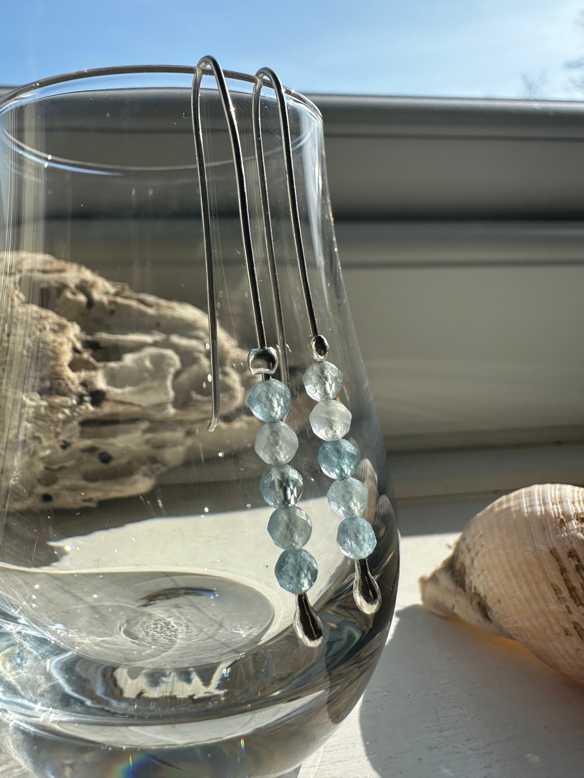 Aquamarine Dangle Earrings