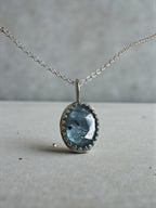 Dainty Paraiba Kyanite captured in Sterling Silver