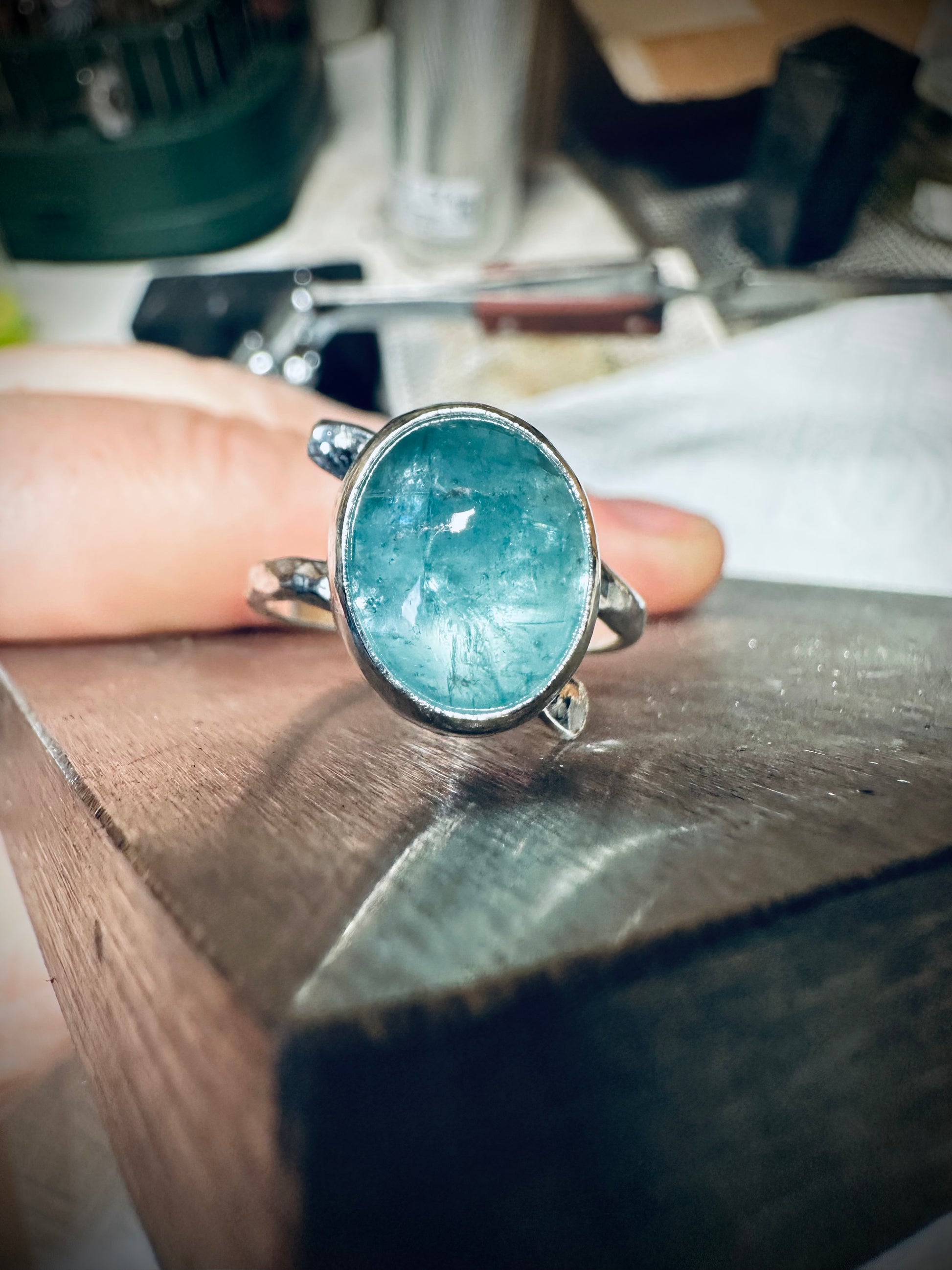 In the Blue Lagoon Ring - Uk size R/S