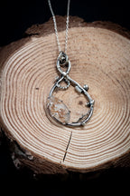 Organic Sterling Silver Dendritic Agate Pendant