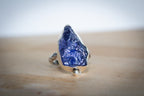 Raw Iolite Statement Ring in Recycled Sterling Silver – Size P