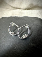 Dewdrops – Handmade Sterling Silver Teardrop Stud Earrings