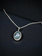 Dainty Paraiba Kyanite captured in Sterling Silver