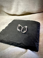 Dewdrops – Handmade Sterling Silver Teardrop Stud Earrings