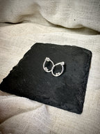 Dewdrops – Handmade Sterling Silver Teardrop Stud Earrings