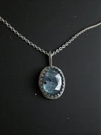 Dainty Paraiba Kyanite captured in Sterling Silver