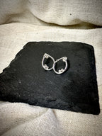 Dewdrops – Handmade Sterling Silver Teardrop Stud Earrings