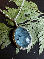 Dainty Paraiba Kyanite captured in Sterling Silver