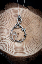 Organic Sterling Silver Dendritic Agate Pendant