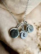 Personalised Silver Pebble Charms