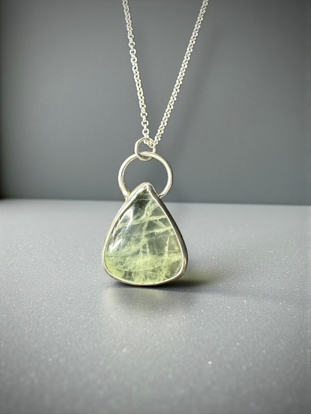 Handcrafted Prasiolite Pendant
