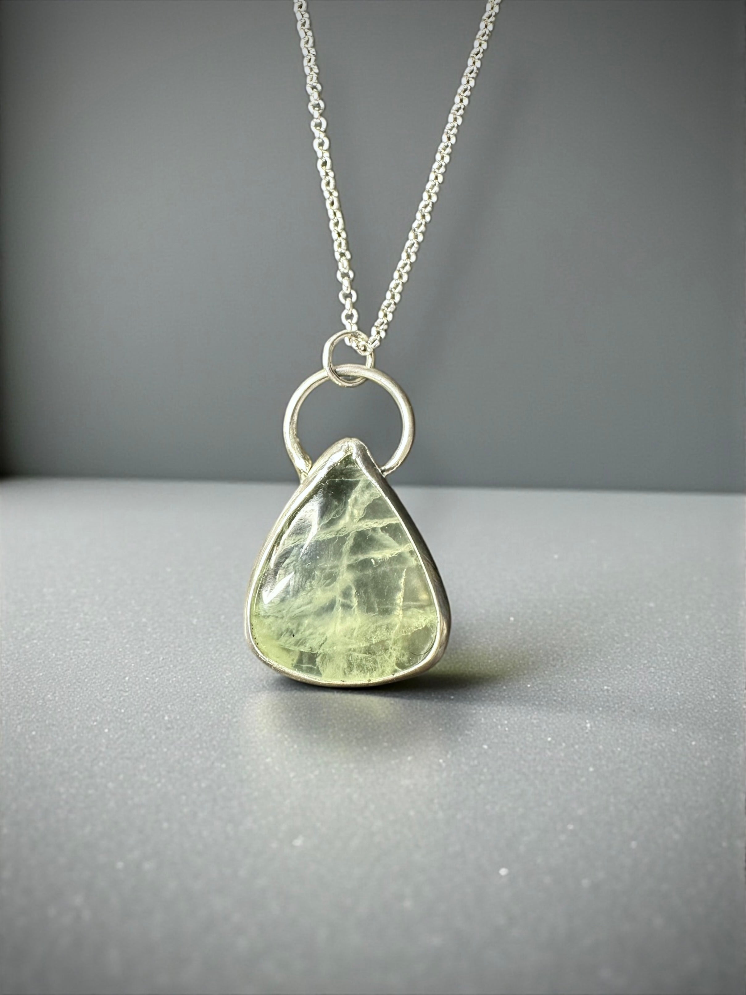 Handcrafted Prasiolite Pendant