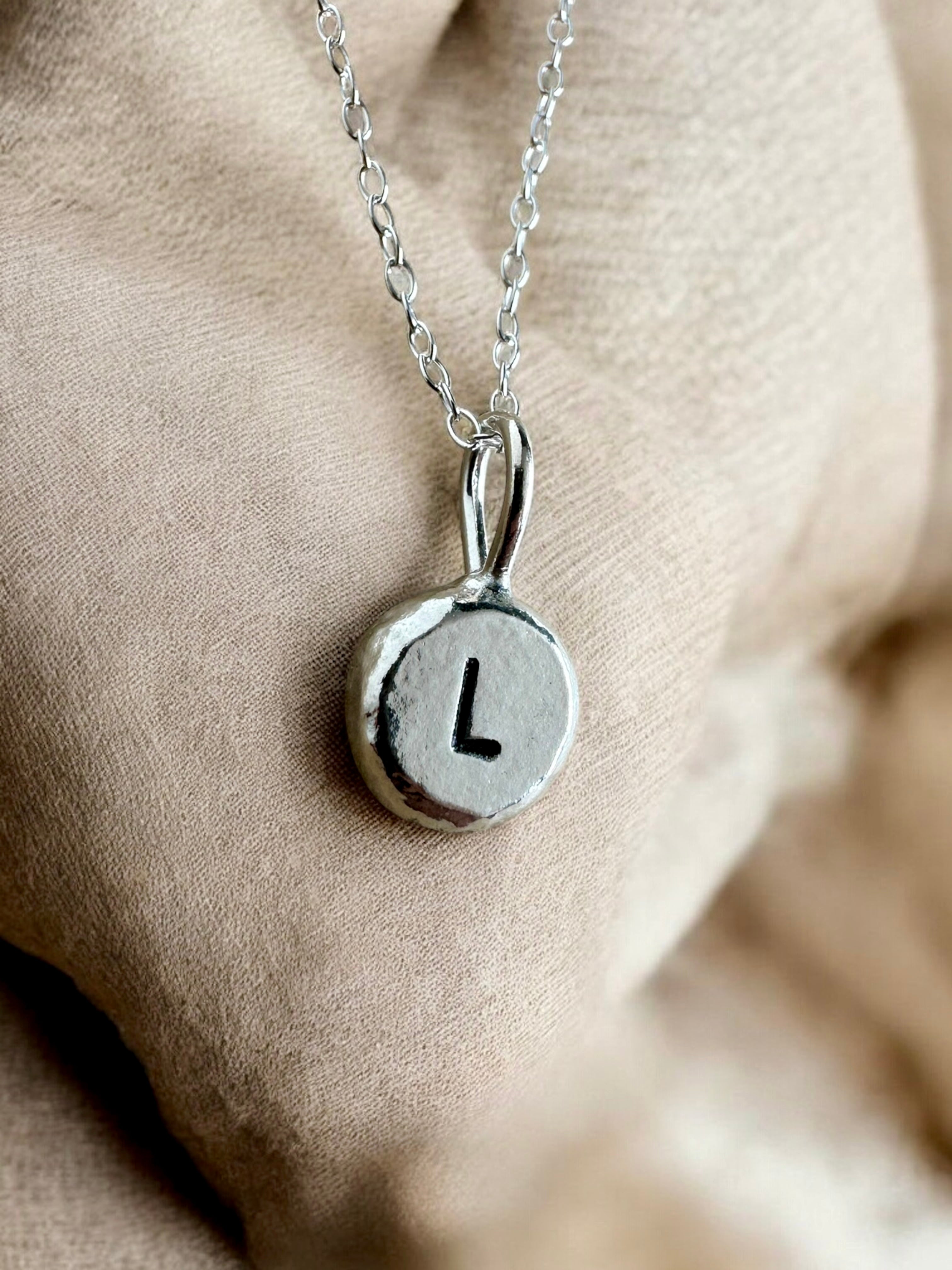 Personalised Silver Pebble Charms