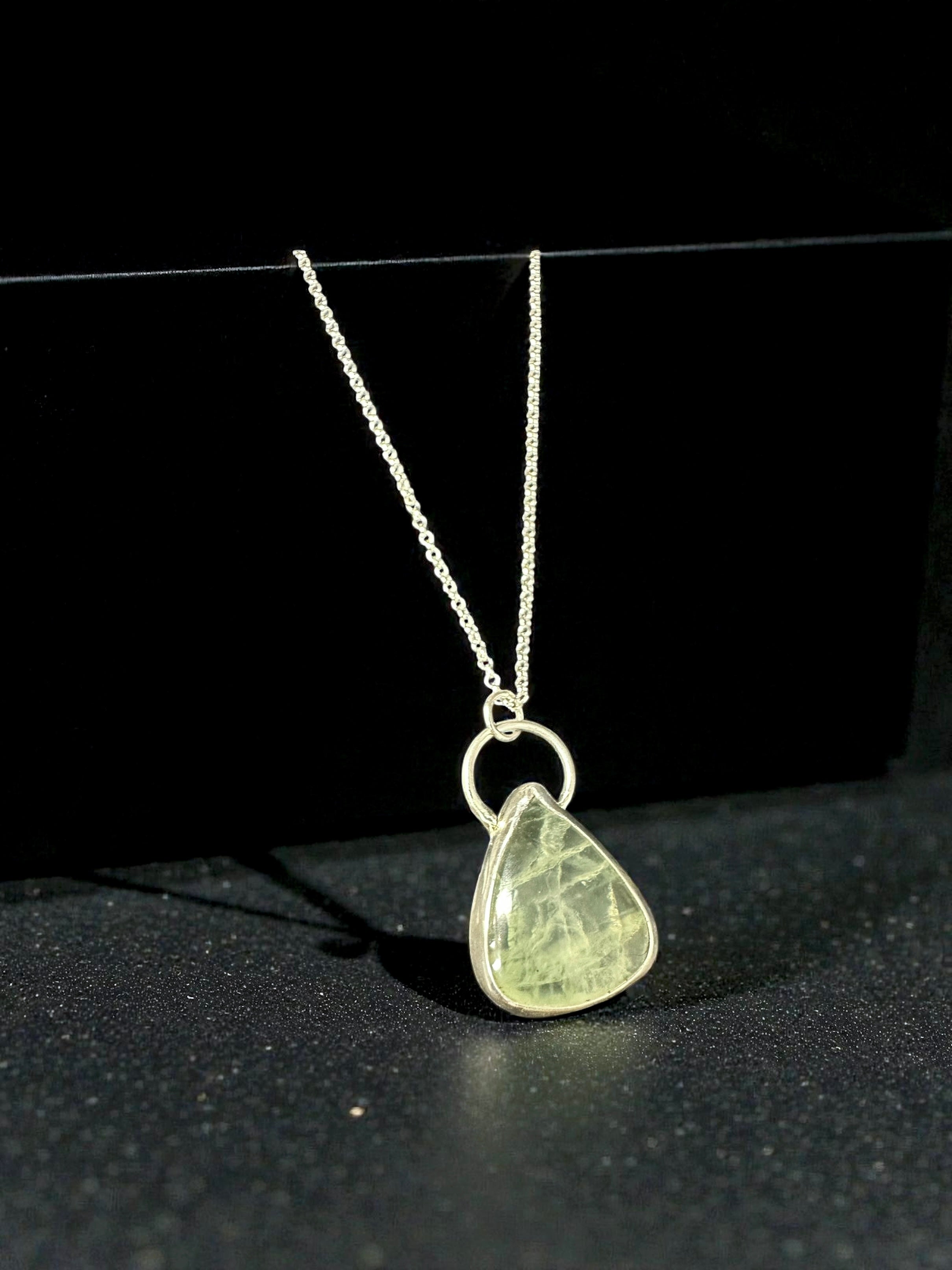 Handcrafted Prasiolite Pendant