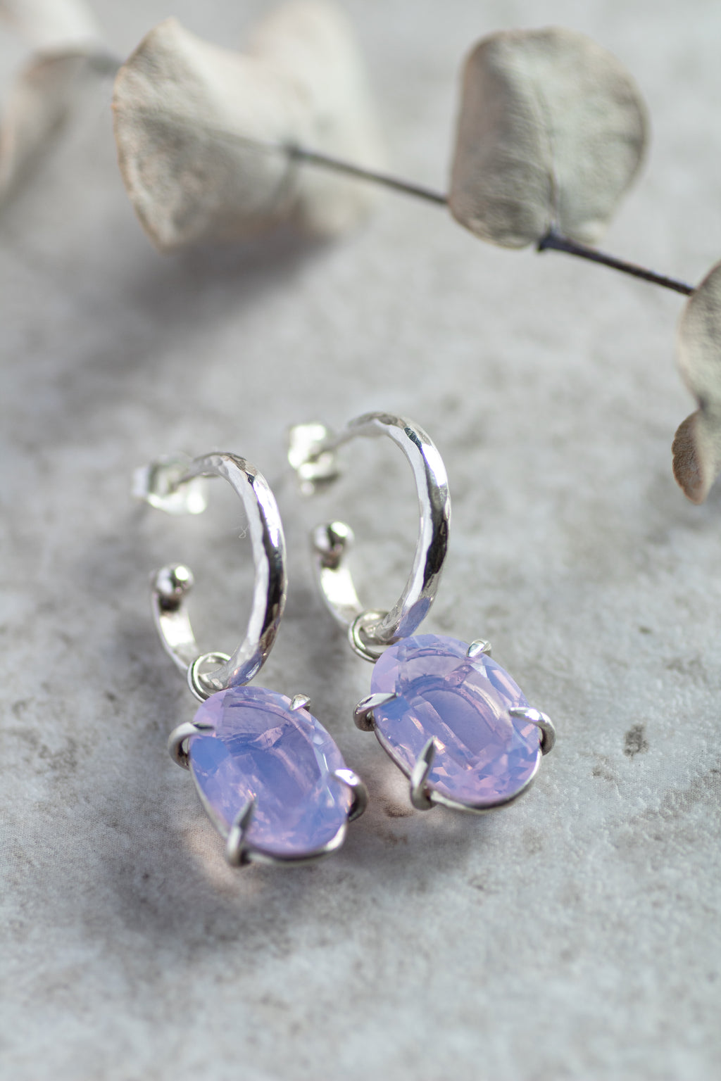 Wisteria Hoop Earrings