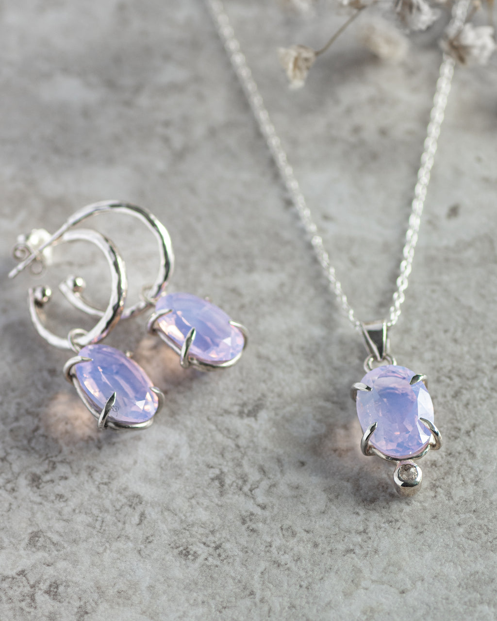 Wisteria Hoop Earrings