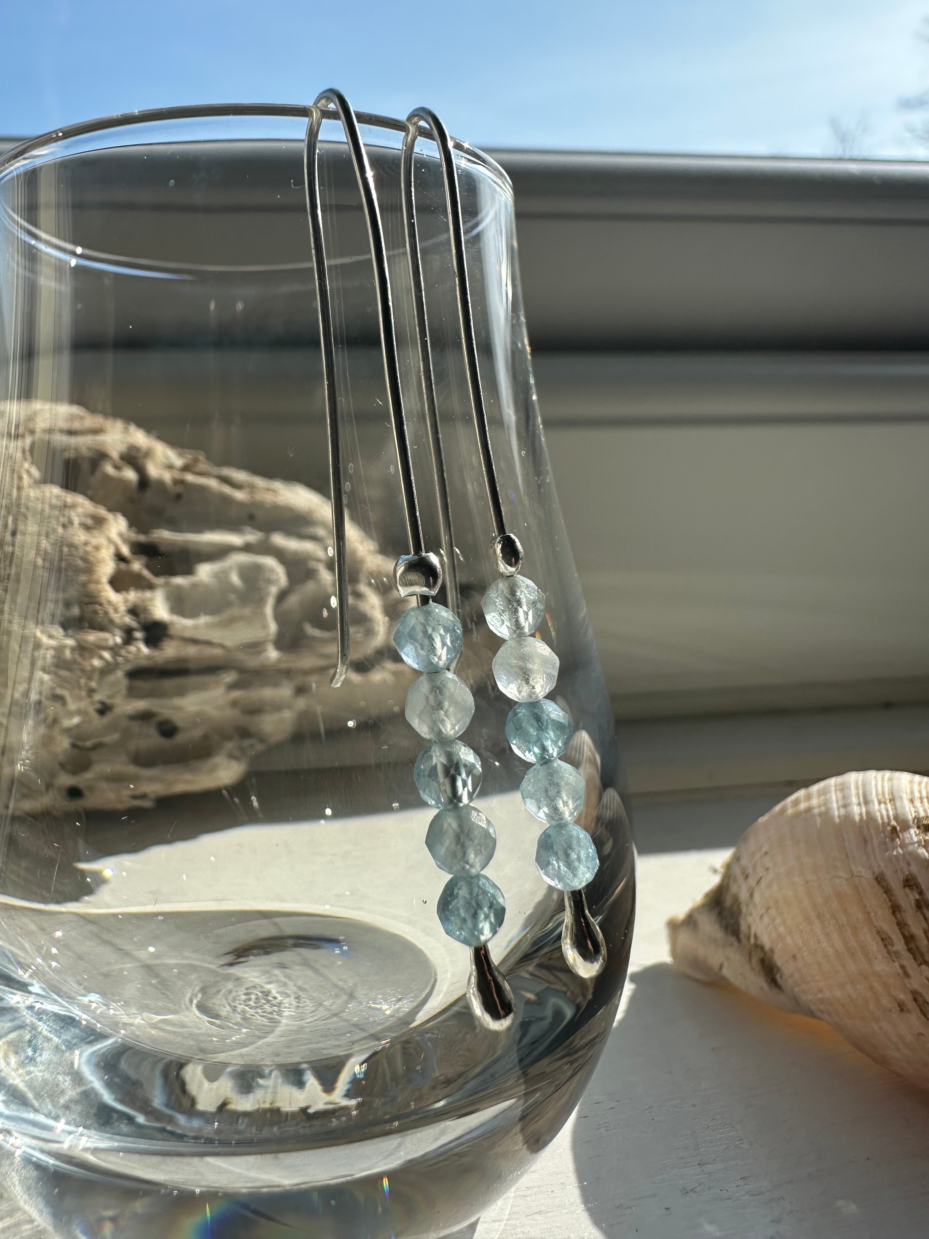 Aquamarine Dangle Earrings