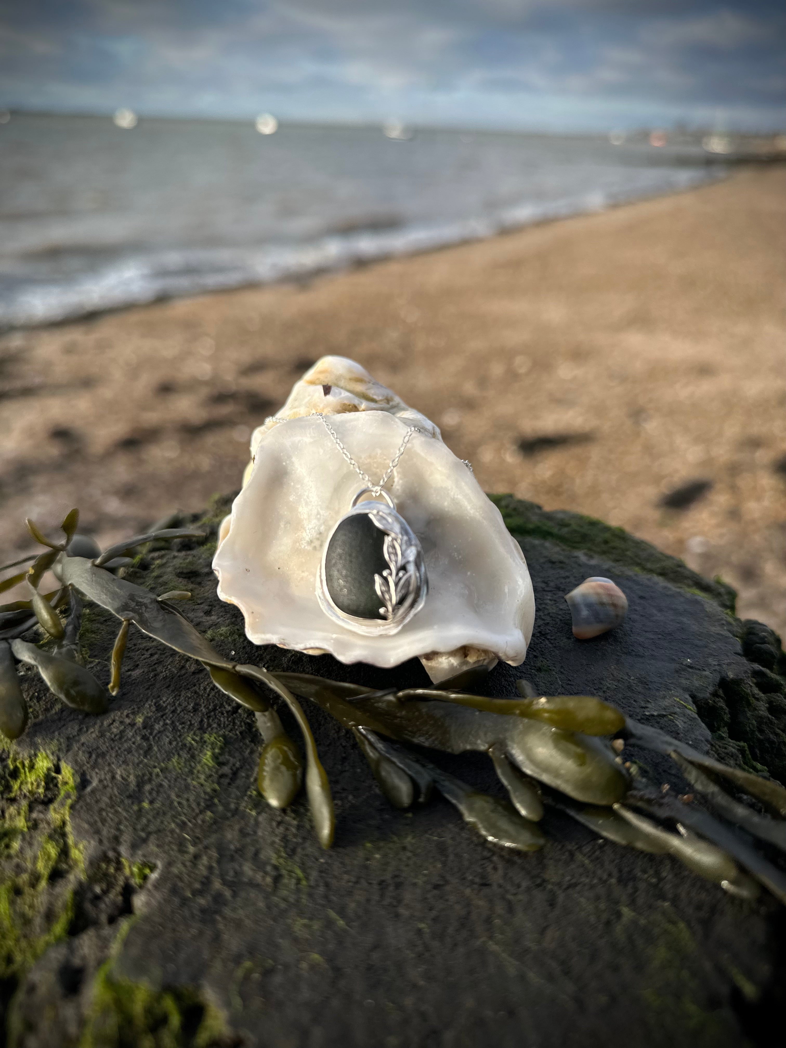 Flowering Tide - Pirate Sea Glass Pendant