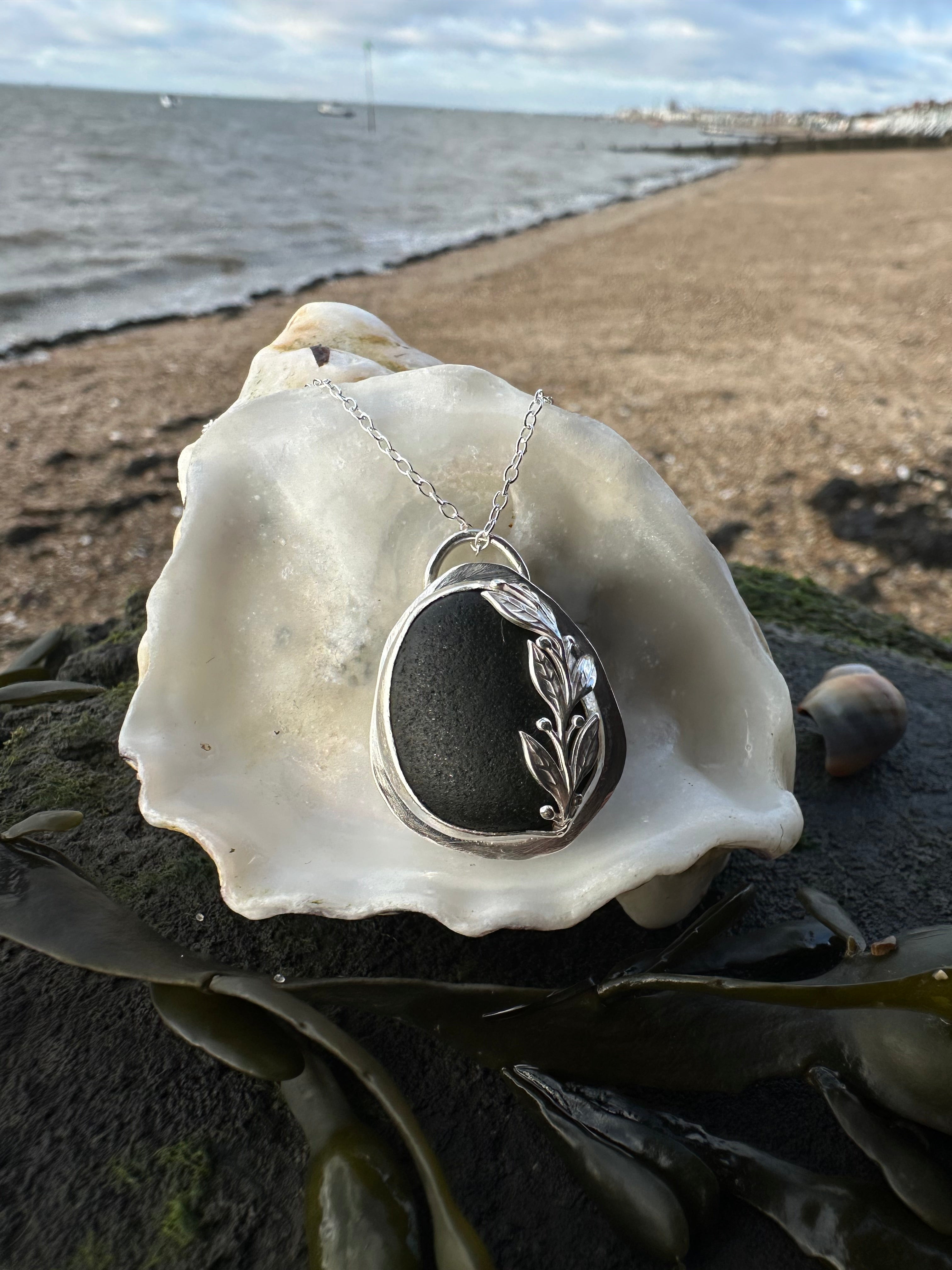Flowering Tide - Pirate Sea Glass Pendant