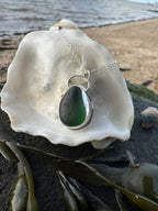 Classic Sea Glass Pendant in Green