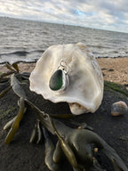Classic Sea Glass Pendant in Green