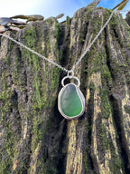 Classic Sea Glass Pendant in Green